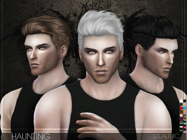 The Sims Resource - Stealthic - Haunting (Male Hair)