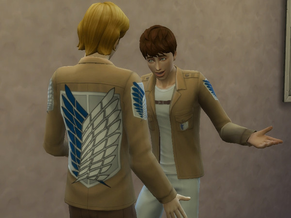 Sims 4 — [Attack On Titan] Survey Corps Jacket  by fesege2 — My second creation for ts4~ Hope you like it. 