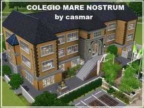 Sims 3 — Colegio Mare Nostrum by casmar — Well, let's be serious, it's time to send our Sims to school, a school of