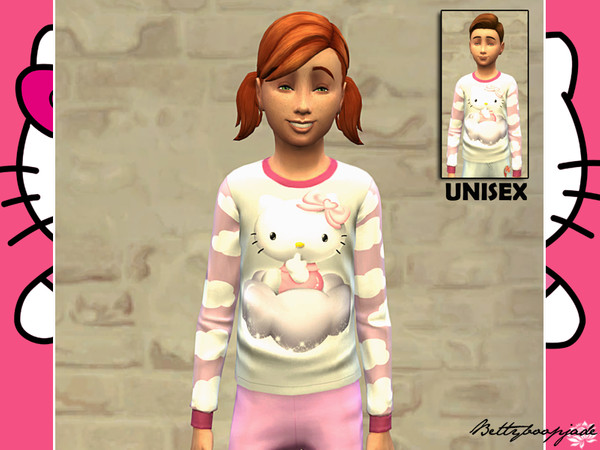 The Sims Resource | Set Hello Kitty - Top pajamas