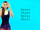 Sims 4 — Never Shout Never band shirt by galaxysims4life — One of my first mods, made a little while ago, hope you like