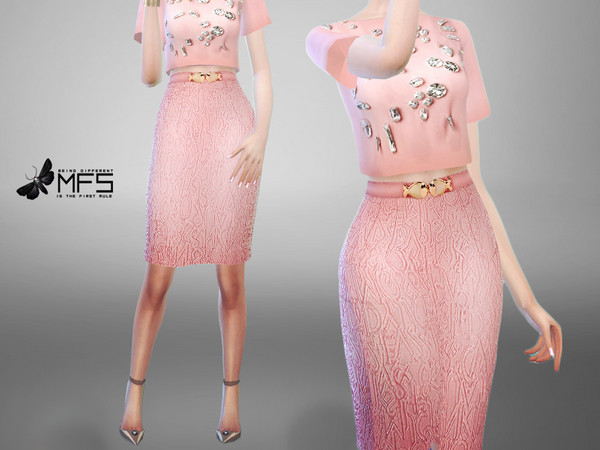 Sims 4 — MFS Valentine's Pencil Skirt by MissFortune — This skirt is part of the Valentine's day collection! Please check