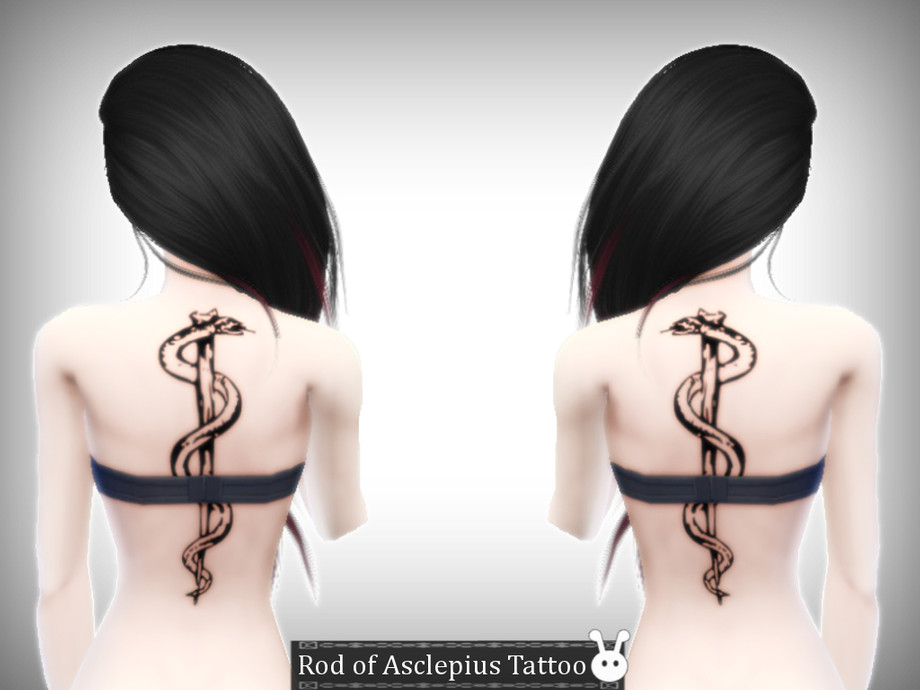 The Sims Resource - Rod of Asclepius Tattoo