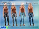 Sims 4 — Skinny Jeans Teen-Adult by Ellemieke — This is my first attempt at converting one of my jeans for The Sims 4, if