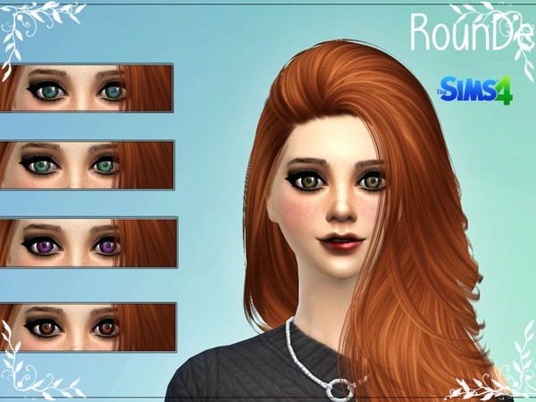 Sims 4 — Eye Collection 1 by RounDe2 — Hi simmers ! Its my new eye collection and first. ^.^ 5 color.