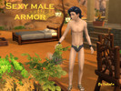 Sims 4 — Male armor by Tadala — Available from teen to elder. Can be found under everyday, athletic, underwear, and