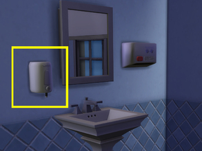 Sims 4 — Wall soap dispenser  by 333EvE333 — Wall soap dispenser for commercial use. Bathroom wall deco.