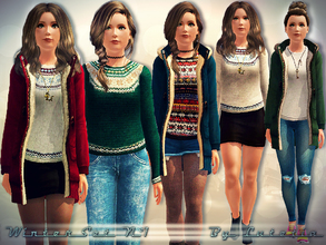 Sims 3 — Winter Set No 1 by Lutetia — This set contains a pullover and parka ~ Works for female teens and (young) adults