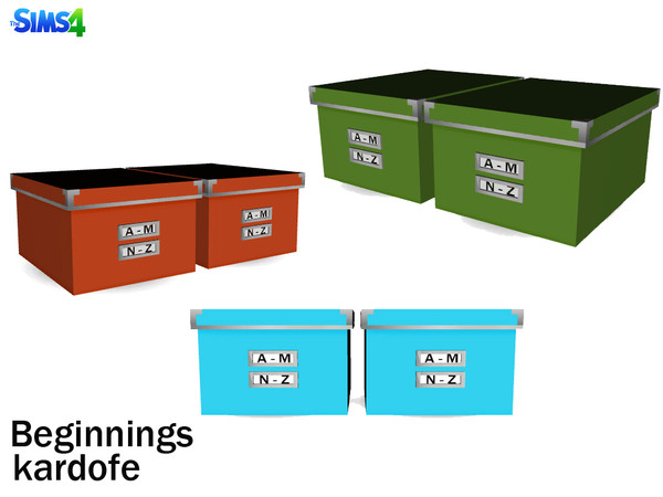 Sims 4 — kardofe_beginnings_boxes by kardofe — Beautiful boxes for storage