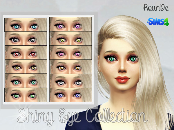 Sims 4 — Shiny Eye Collection 2 by RounDe2 — Hi simmers ! Child to Elder. 12 color. If you download this package,you'll