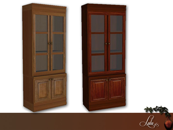 Sims 4 — Donatella Dining Cabinet 1 by Lulu265 — 2 variations Part of the Donatello Dining Set Please do not copy, clone