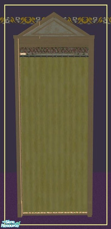 Sims 2 — TC46: Clothes Boutique - Yellow curtain by minsmusic — This is the yellow curtain to go with the clothing booths