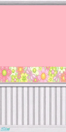 Sims 2 — Flower Child - Pink by sadie7684 — Wallpaper for your sims.