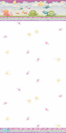 Sims 2 — Wall - Green Snails and Turtles by Sheera — Part of my Butterflies Walls and Floors Set. Enjoy ! ! !