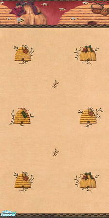 Sims 2 — Wall Gold Country Bee Hives Toss by Sheera — Part of my Bees walls and floors set. Hope you'll like it, Enjoy !