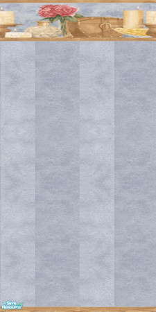 Sims 2 — Wall - Blue Stripe Candles by Sheera — This item is a part of my Bathrooms walls and floors set. Hope you'll