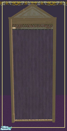 Sims 2 — TC46: Clothes Boutique - Mauve curtain by minsmusic — This is the mauve curtain to go with the clothing booths