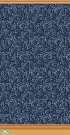 Sims 2 — Mama D's Sims2 Paper LBM 0031c - Double by mamads32209 — A wallpaper with a nice blue pattern. In a light brown