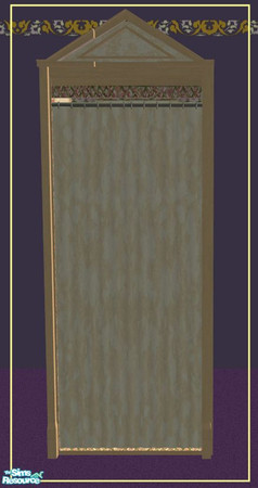 Sims 2 — TC46: Clothes Boutique - Peach Curtain by minsmusic — This is the peach curtain to go with the clothing booths