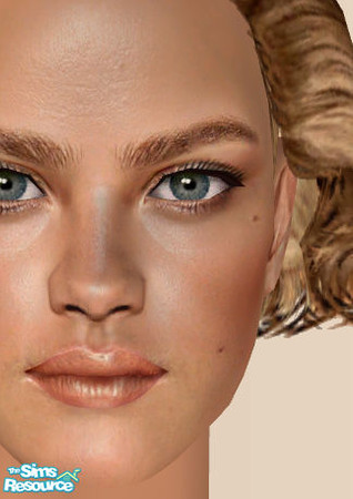 Sims 2 — Lip Set 002 - Orange by ChazDesigns — A set of 9 Realistic lip glosses