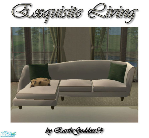 Sims 2 — Exquisite Living - Sofa by EarthGoddess54 — *FREE* mesh by Jasmine at Sims in Paris, you need her mesh for this