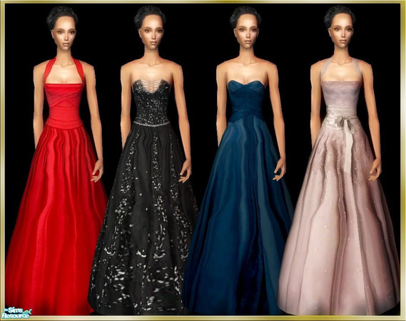 Sims 2 — Red Carpet Formal Set by nikisatez05 —  