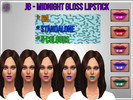 Sims 4 — JB - Midnight Gloss Lipstick by burnsy1422 — Hey! Another lipstick today as I am quite good and I enjoy making