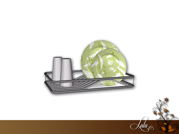 Sims 3 — Modern Kitchen Dish Drainer  by Lulu265 — Part of the Modern Kitchen Set Fully CAStable 