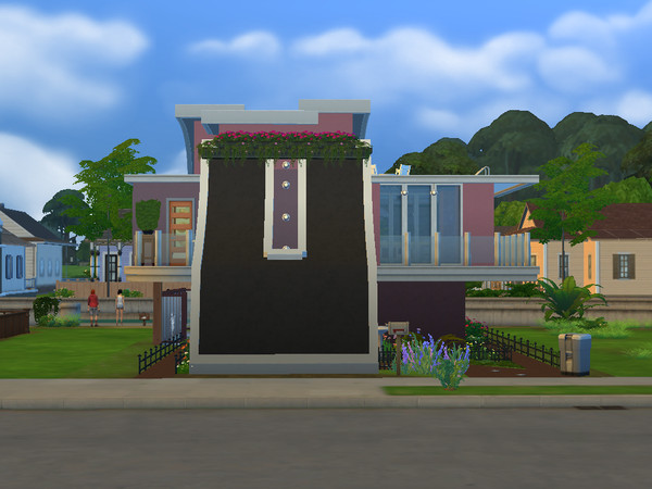 Sims 4 — Two Bed Two Pool House by gurgz19852 — This property boasts two pools, fountain and beautiful landscaping. A