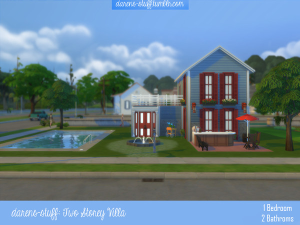 Sims 4 — Villa by darens-stuff by kutayuysaler2 — A small cute house for new-married couples and the single ones!