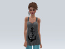 Sims 3 — Long Live The Reckless And The Brave Tank Tops by Korinap — Two AWG from Glamour Kills tank tops featuring the