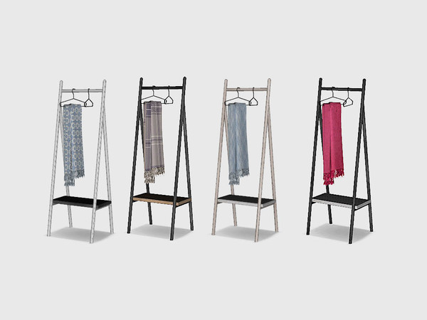 Sims 4 — Bedroom Cedar - Clothes Rack by ung999 — Bedroom Cedar - Clothes Rack Colors Option : 4