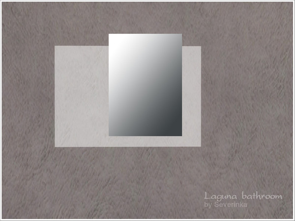 Sims 4 — Laguna mirror by Severinka_ — Wall miroor, a set of 'Laguna bathroom' 1 color