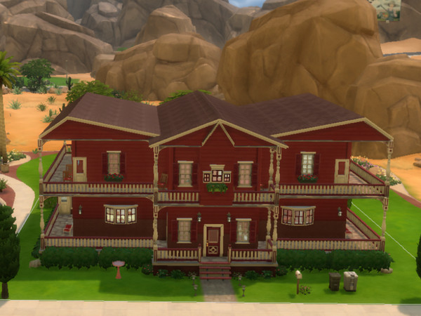 Sims 4 — Scarlet Manor by Kelandry5 — The color red has been known to represent many things; love, rage, anger, death,