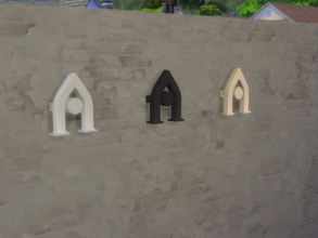Sims 4 — Letter Letra Alea by 333EvE333 — Wall sculpture. Deco Object. Sims 2 style.