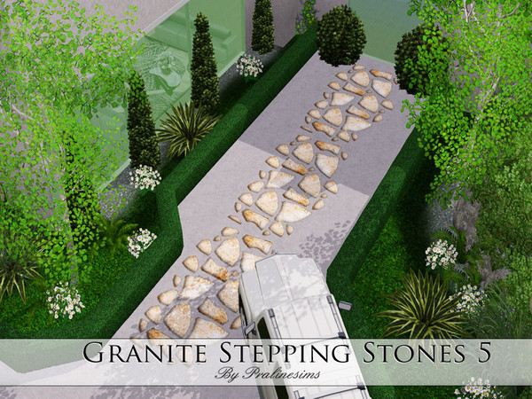 Sims 3 — Granite Stepping Stones 5 by Pralinesims — By Pralinesims