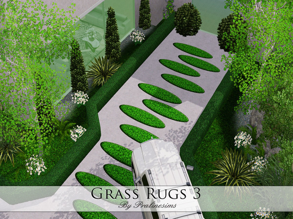Sims 3 — Grass Rugs 3 by Pralinesims — By Pralinesims