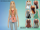Sims 4 — Peplum top Rust Textures pack 1 by Evelein2 — Peplum top Rust Textures pack 1.