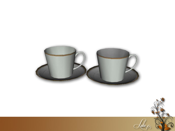 Sims 3 — Donatella Dining Decoe Cups by Lulu265 — Part of the Donatello Dining Set Fully CAStable
