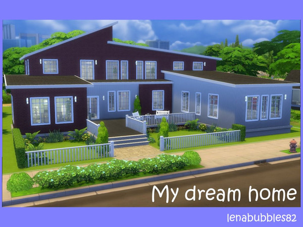 Sims 4 — Dream Home by LenaSimsHomes — Fab two storey house, 3 bedrooms with en suites with each one, one main bathroom