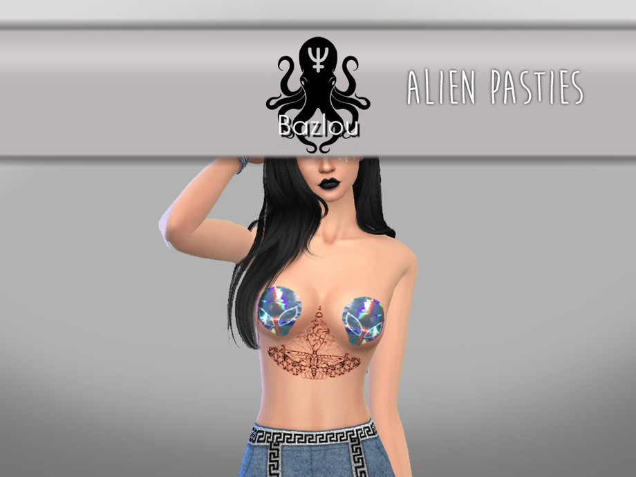 Sims 4 - Alien pasties by Bazlou