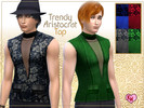 Sims 4 — Trendy Aristocrat Top by kokoroworks — A trendy top for your stylish, aristocratic male Sims to wear; suitable