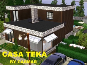 Sims 3 — Casa Teka by casmar — Beautiful and modern house! This house is designed for a Sims music lovers! Hope you like