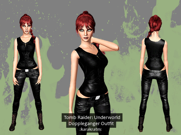 Sims 3 —  by Kara_Croft — Requested outfit from Tomb raider Underworld.