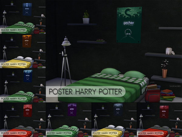 Sims 4 — Posters Harry Potter by sashas932 — This set contains 8 posters with Harry Potter. If you love Harry Potter,
