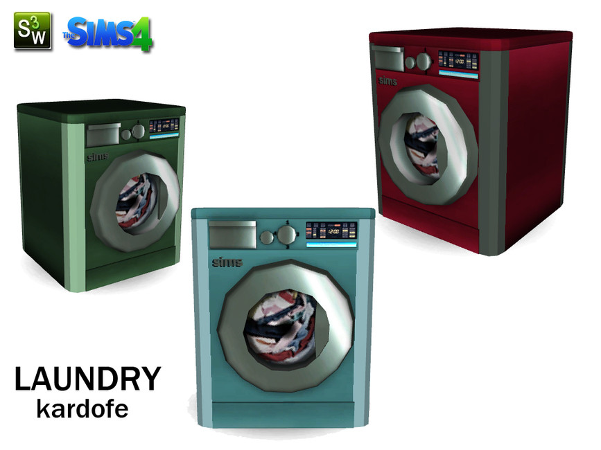 Washing Machine The Sims 4 kardofe_Laundry_washer