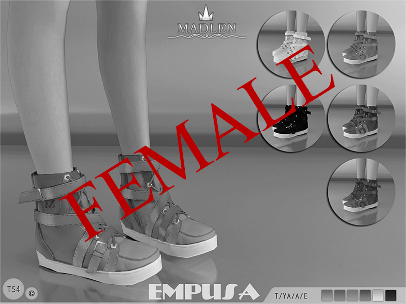 The Sims Resource - Madlen Empusa Sneakers (Female)
