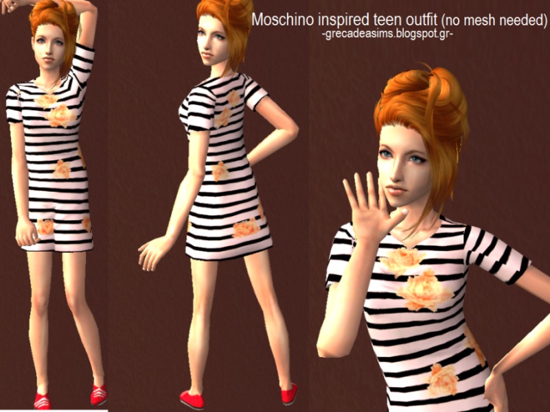 The Sims Resource - Moschino Ispired Set
