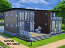 Sims 4 — Modern Industrial by Bladerised2 — A modern house with an industrial-themed interior! The industrial theme adds
