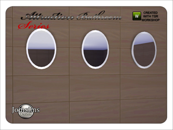 Sims 4 — attraction bathroom metal wall mirror by jomsims — attraction bathroom metal wall mirror